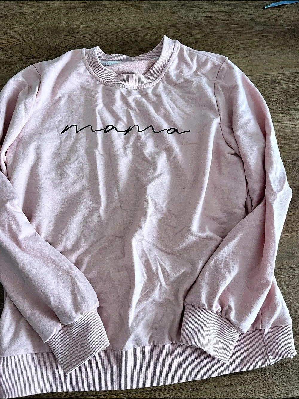 Pink Crewneck Mama Sweatshirt